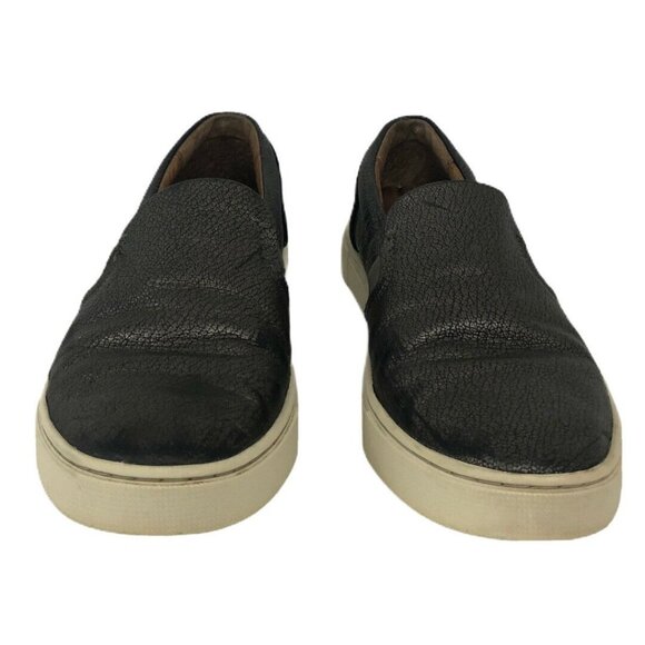 Frye Size 8 Ivy Pewter Metallic Slip-On Sneaker - Picture 2 of 8